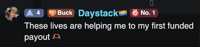 Bucko member praises the community livestreams and analysis.